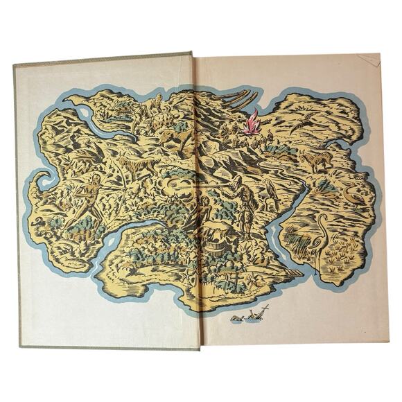 Antique 1930 "Robinson Crusoe" by Daniel Defoe Heritage Press Edition HC Book - Picture 13 of 16